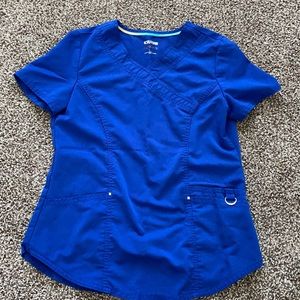 Royal blue Scrubstar scrub top